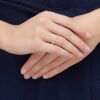 Matrix-ring, hvit, rosagullbelagt Matrix-ring, hvit, rosagullbelagt