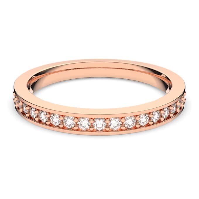 Matrix-ring, hvit, rosagullbelagt Matrix-ring, hvit, rosagullbelagt