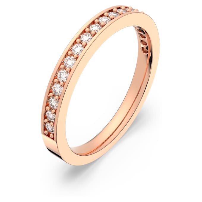 Matrix-ring, hvit, rosagullbelagt Matrix-ring, hvit, rosagullbelagt