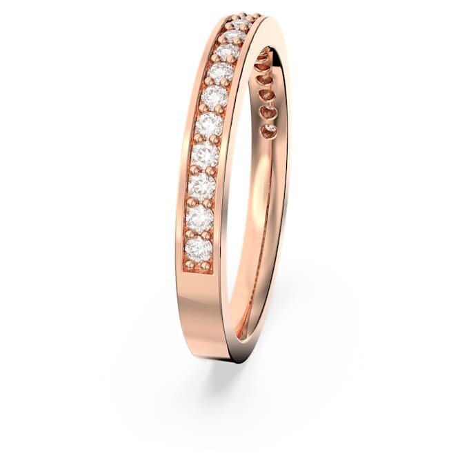 Matrix-ring, hvit, rosagullbelagt Matrix-ring, hvit, rosagullbelagt