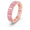 Matrix-ring med baguettesliping, rosa, rosagullbelagt Matrix-ring med baguettesliping, rosa, rosagullbelagt