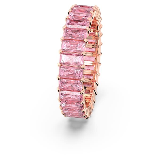 Matrix-ring med baguettesliping, rosa, rosagullbelagt Matrix-ring med baguettesliping, rosa, rosagullbelagt