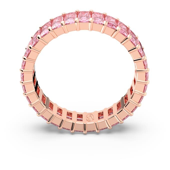 Matrix-ring med baguettesliping, rosa, rosagullbelagt Matrix-ring med baguettesliping, rosa, rosagullbelagt