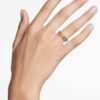Matrix-ring med baguetteslipte steiner, flerfarget, gullbelagt Matrix-ring med baguetteslipte steiner, flerfarget, gullbelagt