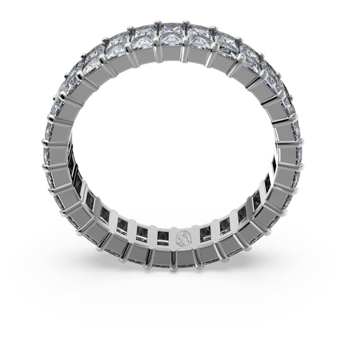 Matrix-ring med baguetteslipte steiner, grå, rutheniumbelagt Matrix-ring med baguetteslipte steiner, grå, rutheniumbelagt