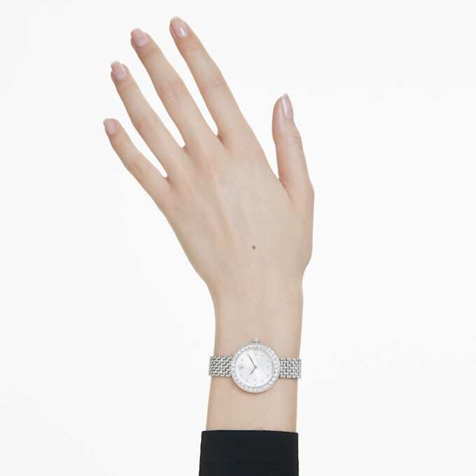 Matrix Tennis 7-Link-klokke, sveitsiskprodusert, metallarmbånd, sølvfarget, rustfritt stål Matrix Tennis 7-Link-klokke, sveitsiskprodusert, metallarmbånd, sølvfarget, rustfritt stål