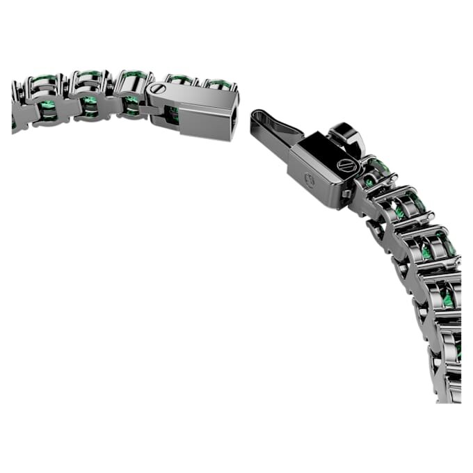 Matrix Tennis-armbånd, rundslipt, grønt, rutheniumbelagt Matrix Tennis-armbånd, rundslipt, grønt, rutheniumbelagt