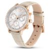 Matrix Tennis Chrono-klokke, sveitsiskprodusert, lærrem, beige, rosagullfarget finish Matrix Tennis Chrono-klokke, sveitsiskprodusert, lærrem, beige, rosagullfarget finish