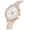 Matrix Tennis Chrono-klokke, sveitsiskprodusert, lærrem, beige, rosagullfarget finish Matrix Tennis Chrono-klokke, sveitsiskprodusert, lærrem, beige, rosagullfarget finish