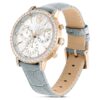 Matrix Tennis Chrono-klokke, sveitsiskprodusert, lærrem, grå, champagnegullfarget finish Matrix Tennis Chrono-klokke, sveitsiskprodusert, lærrem, grå, champagnegullfarget finish