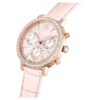 Matrix Tennis Chrono-klokke, sveitsiskprodusert, lærrem, rosa, rosagullfarget finish Matrix Tennis Chrono-klokke, sveitsiskprodusert, lærrem, rosa, rosagullfarget finish