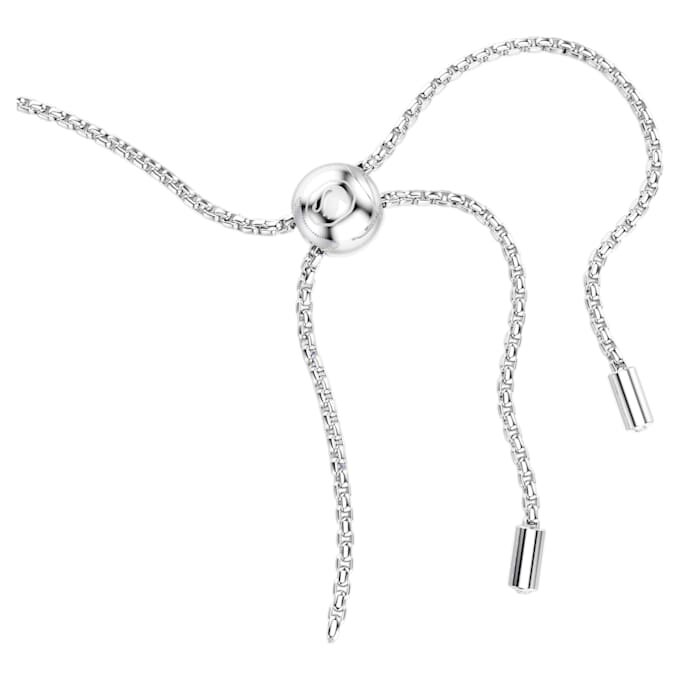 Matrix tennisarmbånd med blandede runde slipinger, blått, rhodiumbelagt Matrix tennisarmbånd med blandede runde slipinger, blått, rhodiumbelagt