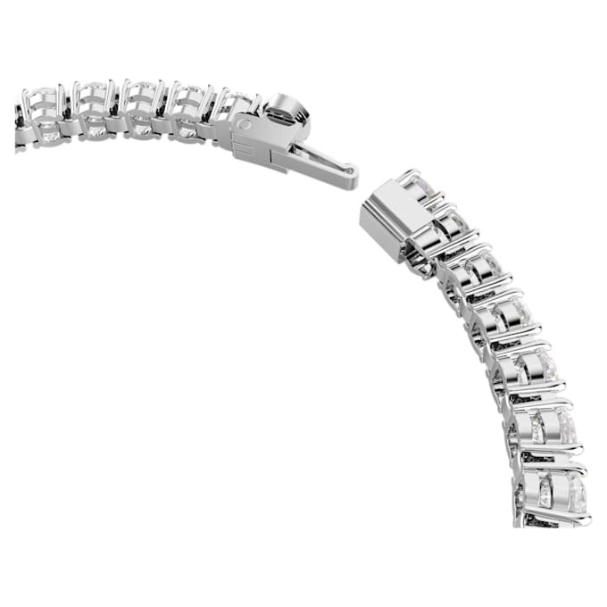 Matrix tennisarmbånd med rundslipte steiner, hvitt, rhodiumbelagt Matrix tennisarmbånd med rundslipte steiner, hvitt, rhodiumbelagt