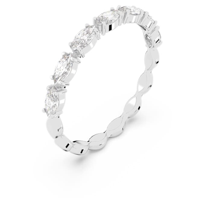 Matrix Vittore-ring, marquise-slipt, hvit, rhodiumbelagt Matrix Vittore-ring, marquise-slipt, hvit, rhodiumbelagt