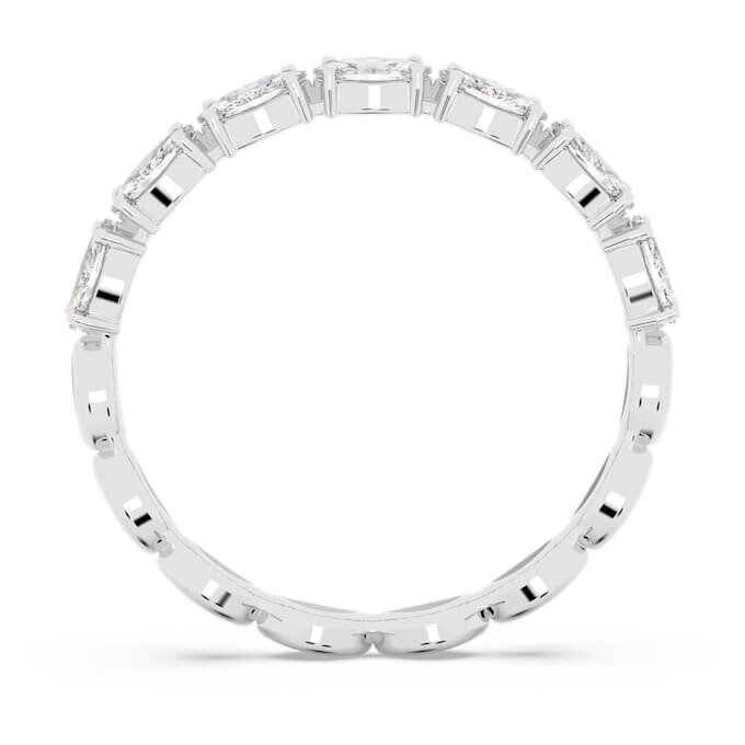 Matrix Vittore-ring, marquise-slipt, hvit, rhodiumbelagt Matrix Vittore-ring, marquise-slipt, hvit, rhodiumbelagt