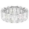 Matrix Vittore-ring med baguetteslipte steiner, hvit, rhodiumbelagt Matrix Vittore-ring med baguetteslipte steiner, hvit, rhodiumbelagt
