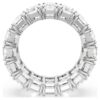 Matrix Vittore-ring med baguetteslipte steiner, hvit, rhodiumbelagt Matrix Vittore-ring med baguetteslipte steiner, hvit, rhodiumbelagt