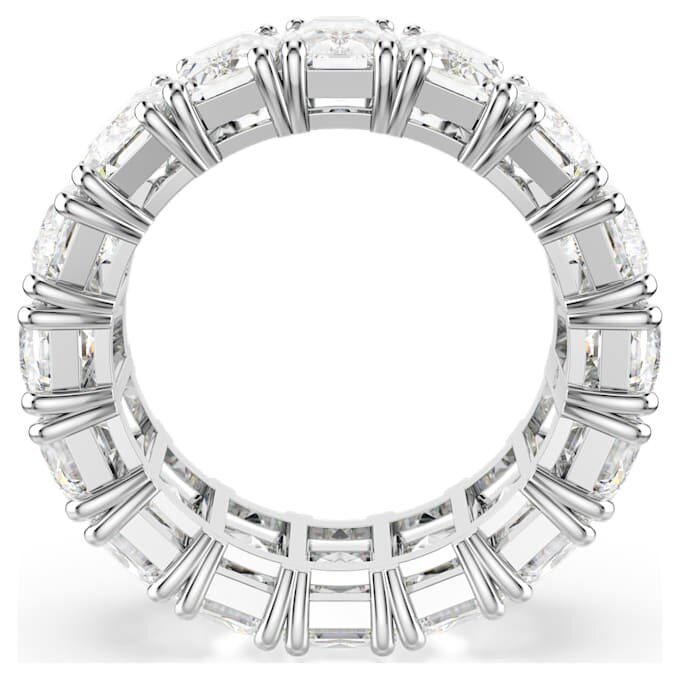 Matrix Vittore-ring med baguetteslipte steiner, hvit, rhodiumbelagt Matrix Vittore-ring med baguetteslipte steiner, hvit, rhodiumbelagt