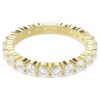 Matrix Vittore-ring med rund sliping, hvit, gullbelagt Matrix Vittore-ring med rund sliping, hvit, gullbelagt