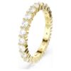 Matrix Vittore-ring med rund sliping, hvit, gullbelagt Matrix Vittore-ring med rund sliping, hvit, gullbelagt