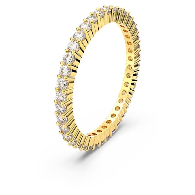 Matrix Vittore-ring, rundslipt, hvit, gullfarget finish Matrix Vittore-ring, rundslipt, hvit, gullfarget finish
