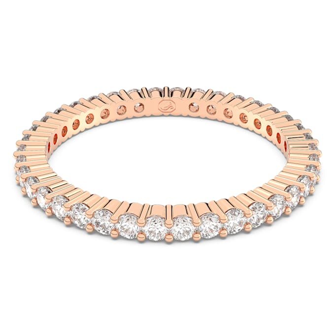 Matrix Vittore-ring, rundslipt, hvit, rosagullbelagt Matrix Vittore-ring, rundslipt, hvit, rosagullbelagt