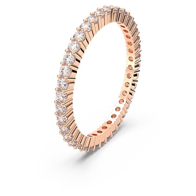 Matrix Vittore-ring, rundslipt, hvit, rosagullbelagt Matrix Vittore-ring, rundslipt, hvit, rosagullbelagt