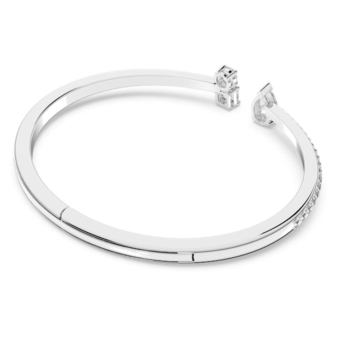 Mesmera armbånd med blandede slipninger, hvitt, rhodiumbelagt Mesmera armbånd med blandede slipninger, hvitt, rhodiumbelagt