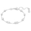 Mesmera-armbånd med blandede slipninger, spredt design, hvitt, rhodiumbelagt Mesmera-armbånd med blandede slipninger, spredt design, hvitt, rhodiumbelagt