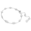 Mesmera-armbånd med blandede slipninger, spredt design, hvitt, rhodiumbelagt Mesmera-armbånd med blandede slipninger, spredt design, hvitt, rhodiumbelagt