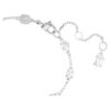 Mesmera-armbånd med blandede slipninger, spredt design, hvitt, rhodiumbelagt Mesmera-armbånd med blandede slipninger, spredt design, hvitt, rhodiumbelagt