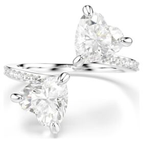 mesmera pen ring med hjerteformet sliping pav hvit rhodiumbelagt 2 280x280 - Mesmera &aring;pen ring med hjerteformet sliping, pav&eacute;, hvit, rhodiumbelagt