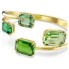 Millenia-armbånd med åttekantet slipeform, grønn, gullfarget belagt Millenia-armbånd med åttekantet slipeform, grønn, gullfarget belagt