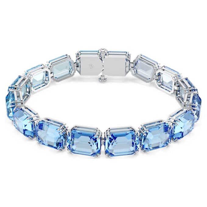 Millenia-armbånd med åttekantet sliping, fargegradient, blått, rhodiumbelagt Millenia-armbånd med åttekantet sliping, fargegradient, blått, rhodiumbelagt
