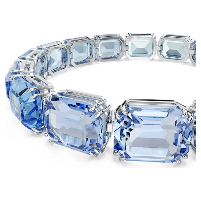Millenia-armbånd med åttekantet sliping, fargegradient, blått, rhodiumbelagt Millenia-armbånd med åttekantet sliping, fargegradient, blått, rhodiumbelagt