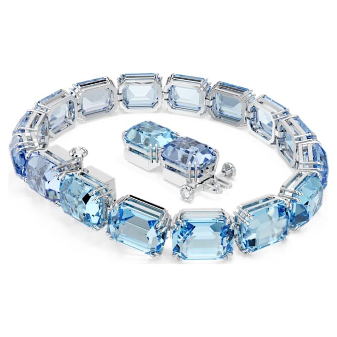 Millenia-armbånd med åttekantet sliping, fargegradient, blått, rhodiumbelagt Millenia-armbånd med åttekantet sliping, fargegradient, blått, rhodiumbelagt