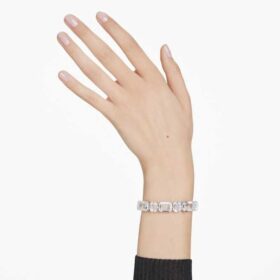 Millenia-armbånd med åttekantet sliping, hvitt, rhodiumbelagt Millenia-armbånd med åttekantet sliping, hvitt, rhodiumbelagt