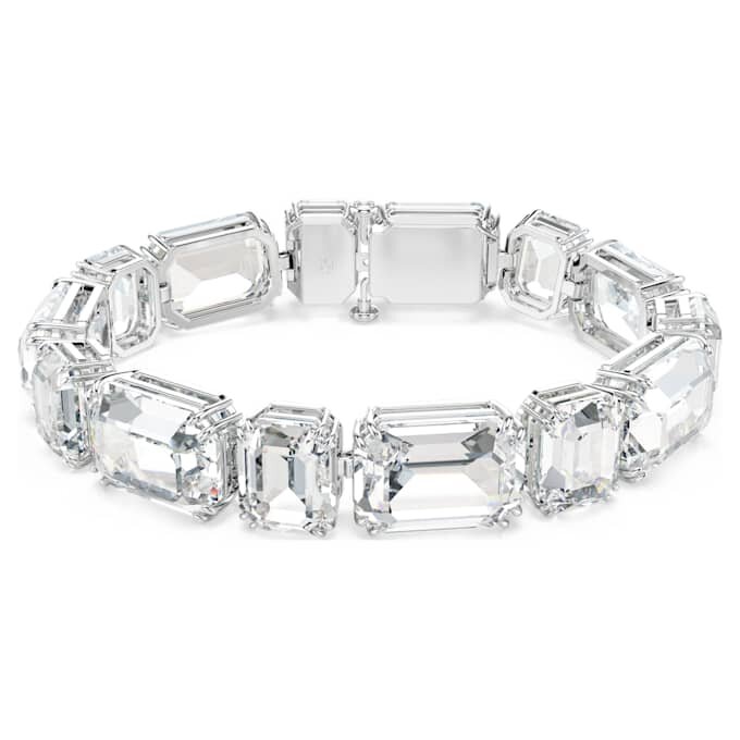 Millenia-armbånd med åttekantet sliping, hvitt, rhodiumbelagt Millenia-armbånd med åttekantet sliping, hvitt, rhodiumbelagt