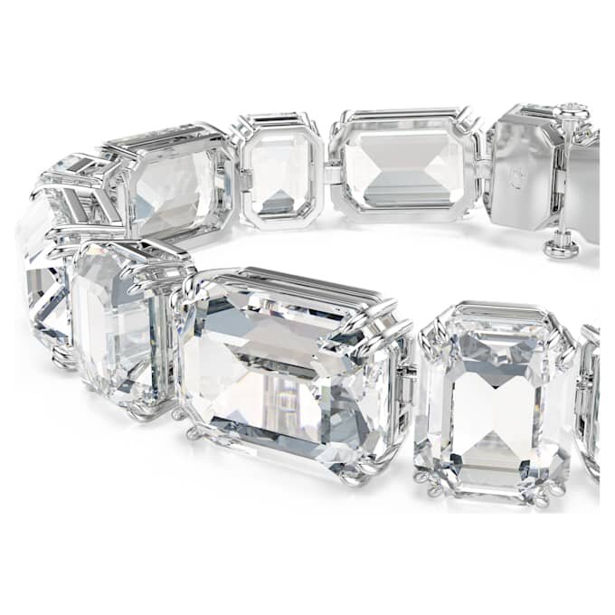 Millenia-armbånd med åttekantet sliping, hvitt, rhodiumbelagt Millenia-armbånd med åttekantet sliping, hvitt, rhodiumbelagt