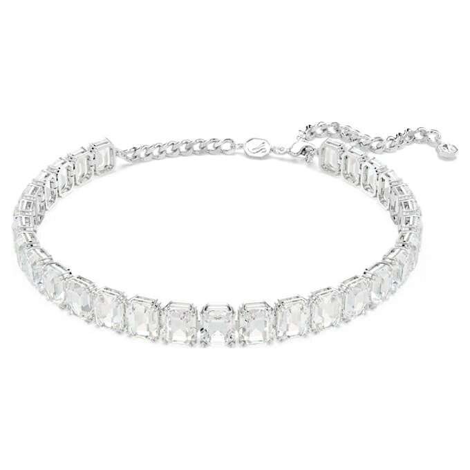 Millenia-choker med åttekantet slipning, hvit, rhodiumbelagt Millenia-choker med åttekantet slipning, hvit, rhodiumbelagt