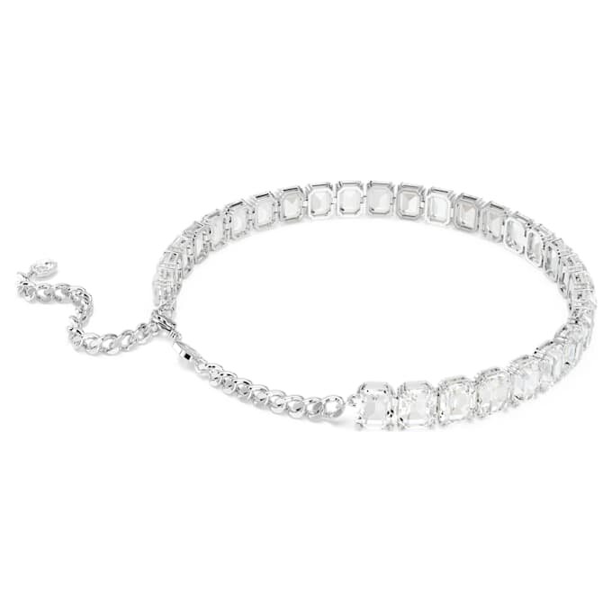 Millenia-choker med åttekantet slipning, hvit, rhodiumbelagt Millenia-choker med åttekantet slipning, hvit, rhodiumbelagt
