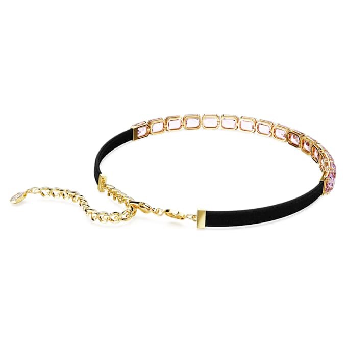 Millenia-choker med åttekantet slipning, lilla, gullbelagt Millenia-choker med åttekantet slipning, lilla, gullbelagt
