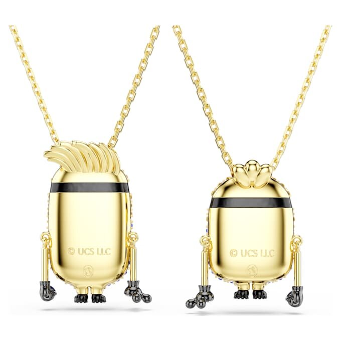 Minions James og Henry med pavé, flerfarget, gullbelagt Minions James og Henry med pavé, flerfarget, gullbelagt