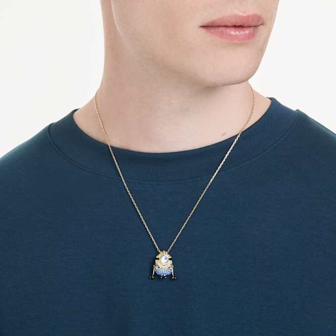 Minions James og Henry med pavé, flerfarget, gullbelagt Minions James og Henry med pavé, flerfarget, gullbelagt