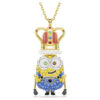 Minions King Bob-anheng med pavé, flerfarget, gullfarget Minions King Bob-anheng med pavé, flerfarget, gullfarget
