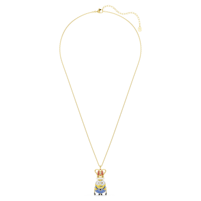 Minions King Bob-anheng med pavé, flerfarget, gullfarget Minions King Bob-anheng med pavé, flerfarget, gullfarget