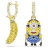 Minions Stuart og Banana dråpeøredobber med pavé, mini, flerfarget, gullbelagt Minions Stuart og Banana dråpeøredobber med pavé, mini, flerfarget, gullbelagt