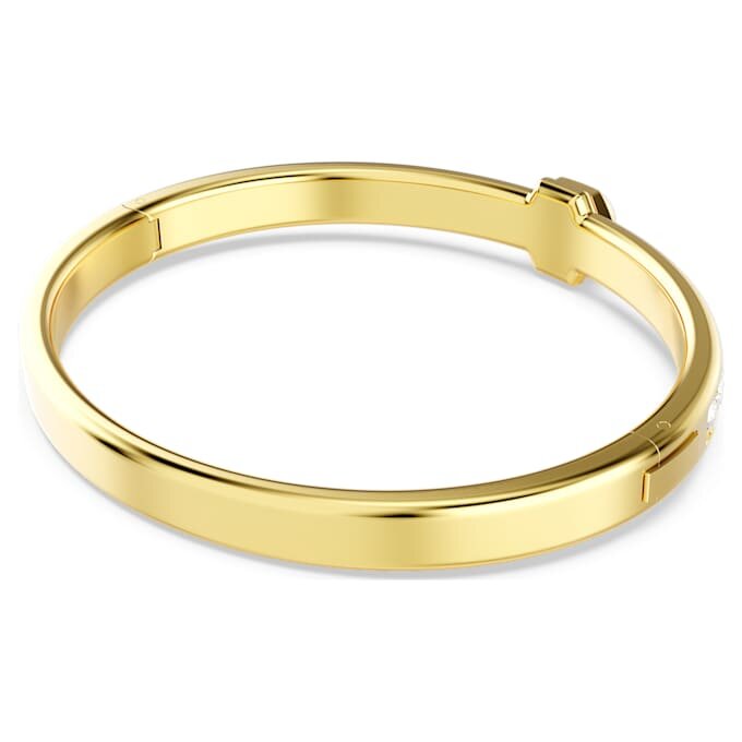 Numina-armbånd, rundslipt, hvit, gullbelagt Numina-armbånd, rundslipt, hvit, gullbelagt