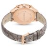 Octea Chrono-klokke, sveitsiskprodusert, lærrem, grå, rosagullfarget finish Octea Chrono-klokke, sveitsiskprodusert, lærrem, grå, rosagullfarget finish