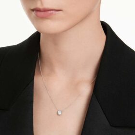 Oktagon-anheng med laboratoriedyrkede diamanter 0,5 karat totalt, oktagonform, 14K hvitt gull Oktagon-anheng med laboratoriedyrkede diamanter 0,5 karat totalt, oktagonform, 14K hvitt gull